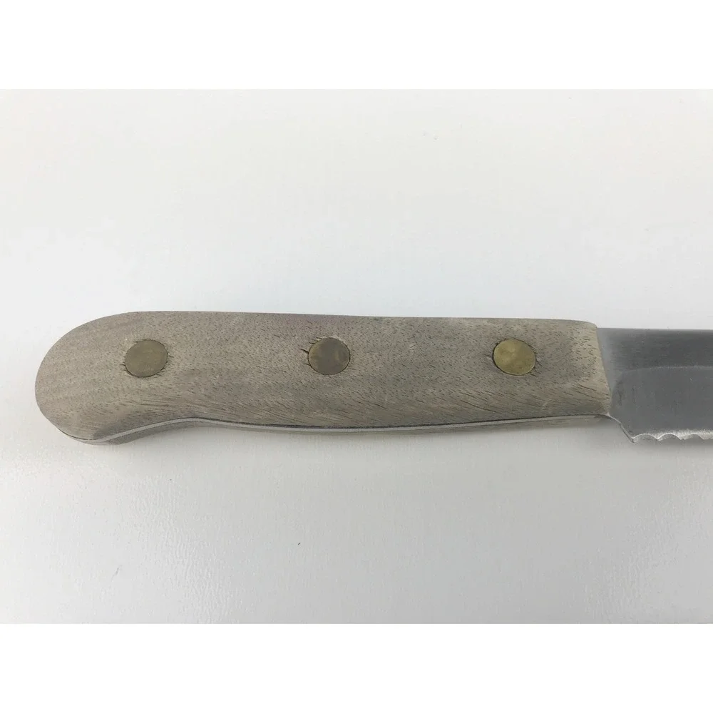 Chicago Cutlery BT7 Serrated Bread Knife Walnut Wood Handle Kitchen Utensil 7